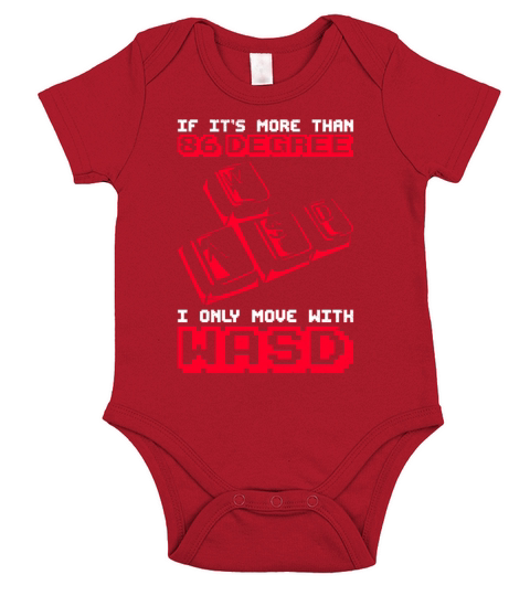 Computer Gamer Quote for a WASD Gamer Short Sleeve Baby One-Piece