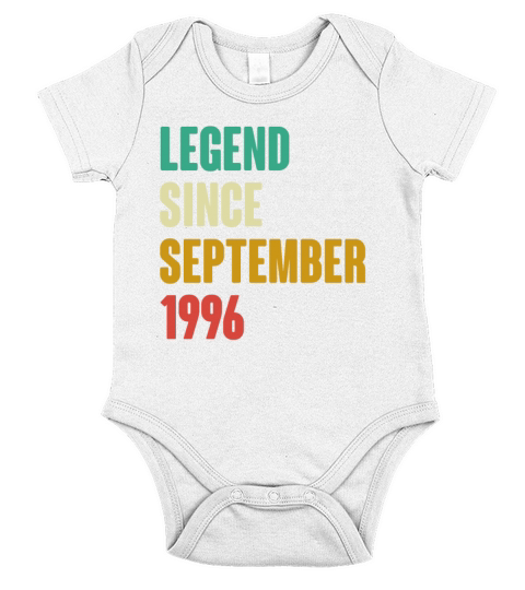 September 1996 26th Birthday 26 Years Old Bday Gi Short Sleeve Baby One-Piece