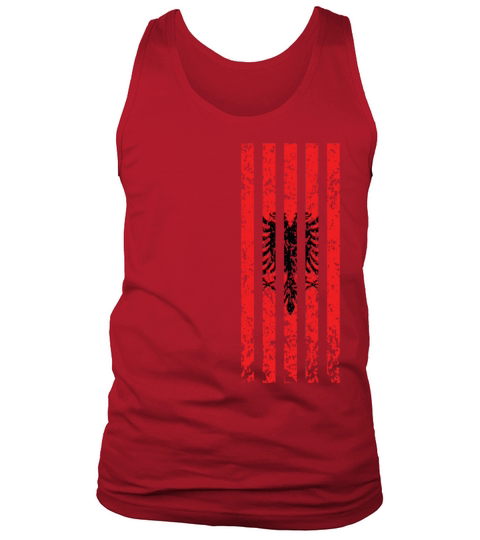 Albanian Eagle Flag Shirt Gift Albania Kosovo Men's Tank Top