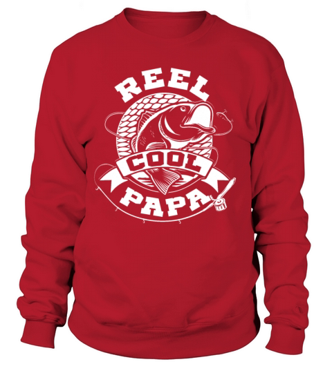 Reel Cool Papa Funny Fishing Gift for Grandpas Women's Sweatshirt