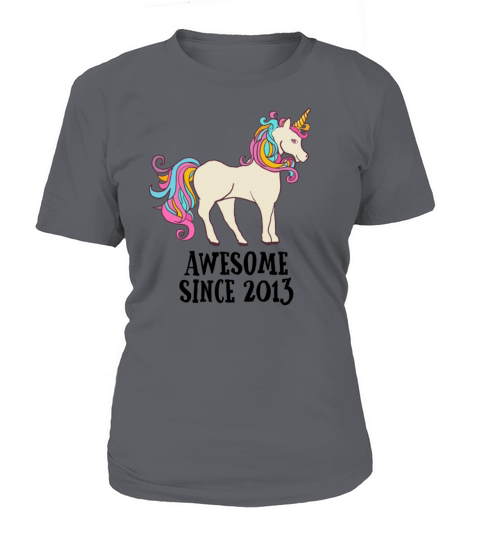 Awesome Since 2013 Unicorn Birthday Gift Women's T-Shirt