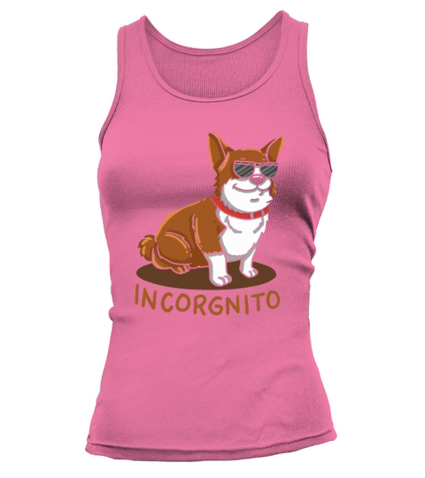 Incorgnito Incognito Corgi Dog Sunglasses Pun Gift Women's Tank Top