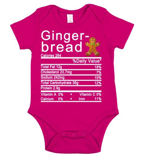 gingerbread Short Sleeve Baby One-Piece
