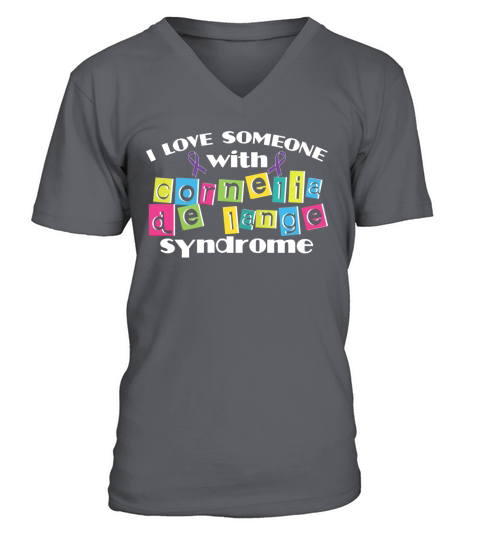 Cornelia De Lange Syndrome T-Shirt Mom Dad Son Daughter V-Neck T-shirt
