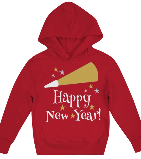 Happy New Year Party Kids Hoodie
