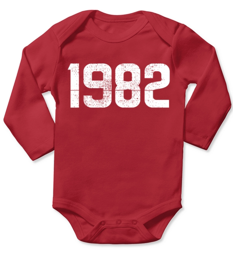 1982 vintage Long Sleeve Baby One-Piece