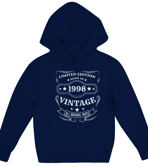 Limited Edition Made In 1998 Vintage Birthday Gift Kids Hoodie