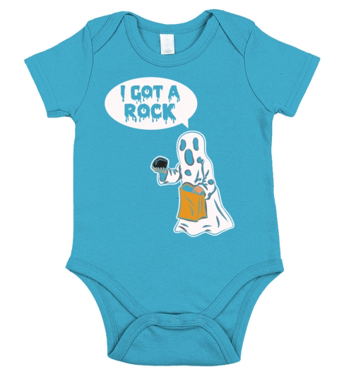 Funny Halloween Rock Gift Short Sleeve Baby One-Piece
