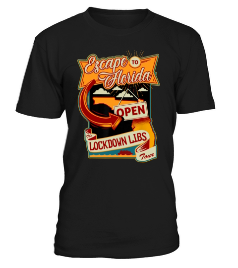 Ron DeSantis Escape To Florida Funny Men's T-Shirt