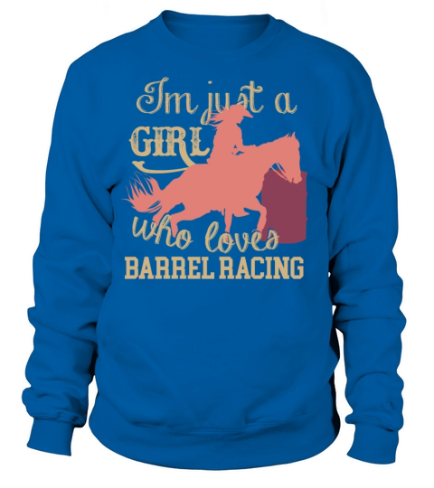 who loves Barrel Racing Men's Sweatshirt