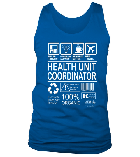 HEALTH UNIT COORDINATOR FMultiold Tank Top Unisex
