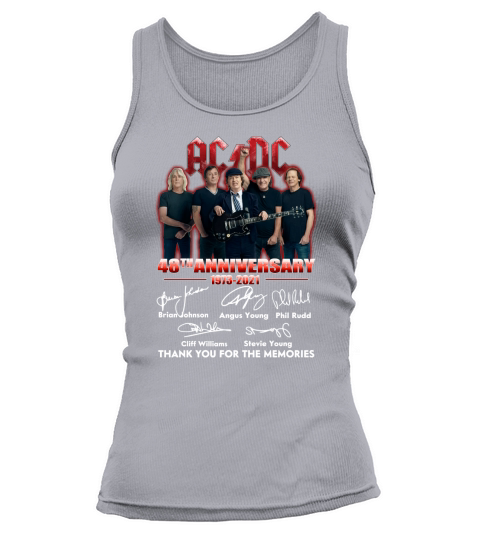 ACDC 48th anniversary 1973-2020 thank you for the memories signatures Tank top Woman