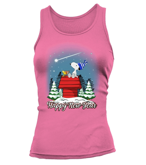 Happy New Year Snoopy Women's Tank Top