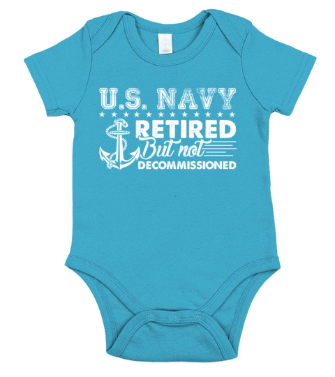 US Navy Retired Shirt Short Sleeve Baby One-Piece