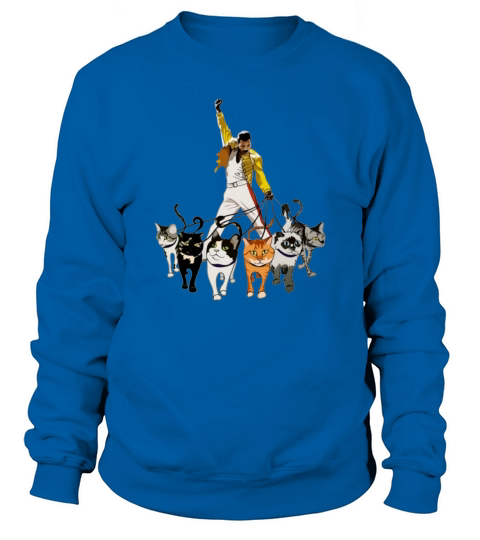 Freddie Mercury and cats Sweatshirt Unisex