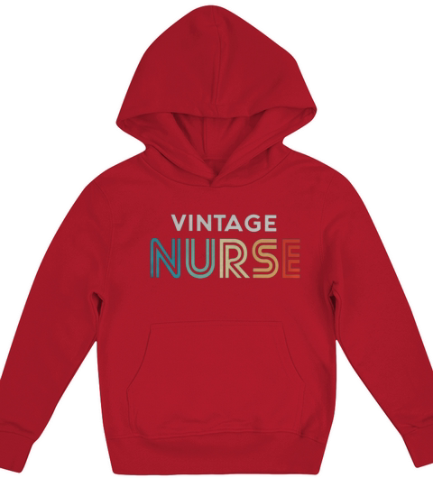 Vintage nurse shirt Kids Hoodie