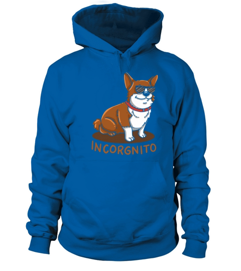 Incorgnito Incognito Corgi Dog Sunglasses Pun Gift Women's Hoodie