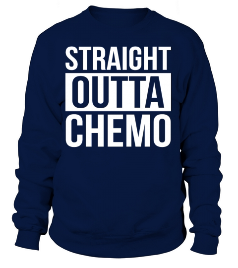 Straight Outta Chemo Funny Battle Cancer Awareness Women's Sweatshirt