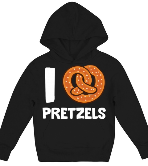 Pretzel - I love pretzels Kids Hoodie