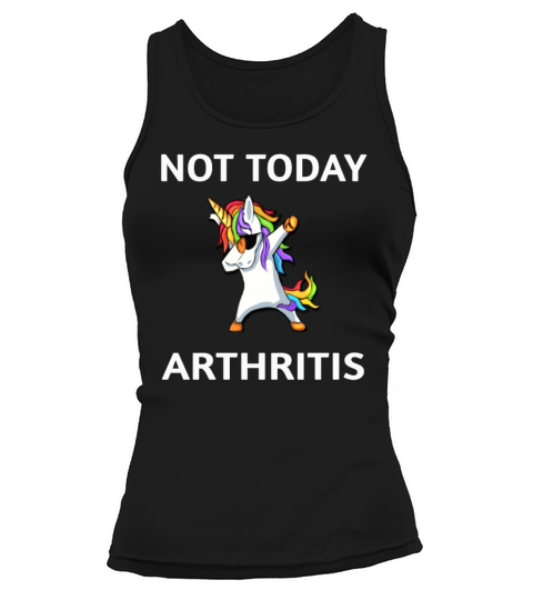 Not Today Arthritis Awareness Dabbing Unicorn Women's Tank Top