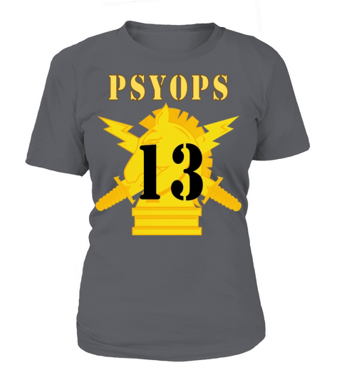 PSYOPS w Branch Insignia 13th Battalion Numeral Women's T-Shirt