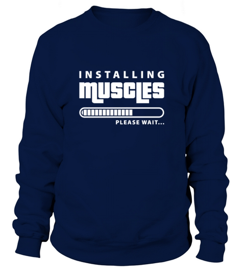Installing Muscles please wait Women's Sweatshirt