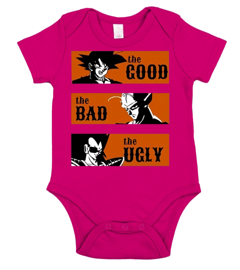 raditz good bad and very ugly anime poster Short Sleeve Baby One-Piece