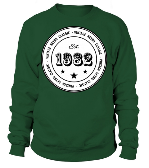 Vintage Retro Classic Est 1982 Women's Sweatshirt