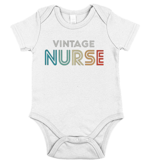 Vintage nurse shirt Short Sleeve Baby One-Piece