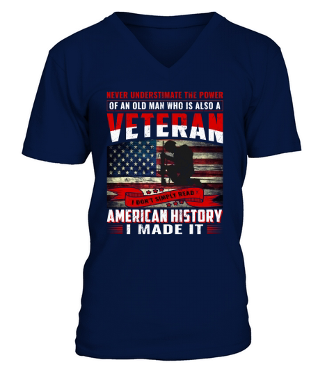 Veteran Men's V-Neck T-shirt