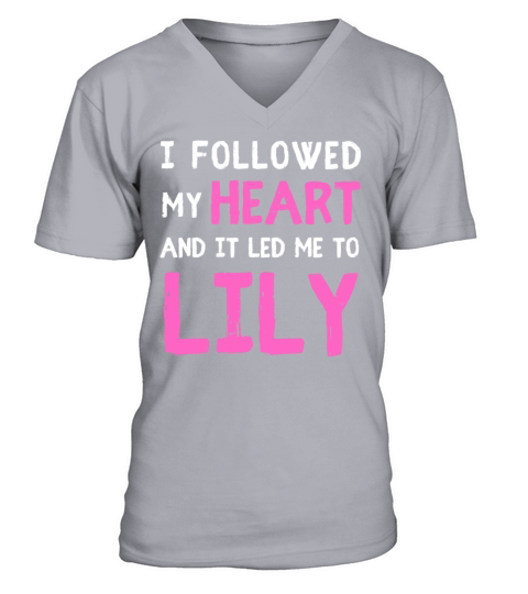 NAMED LILY NAME FIRST NAME DAY SAYING V-Neck T-shirt