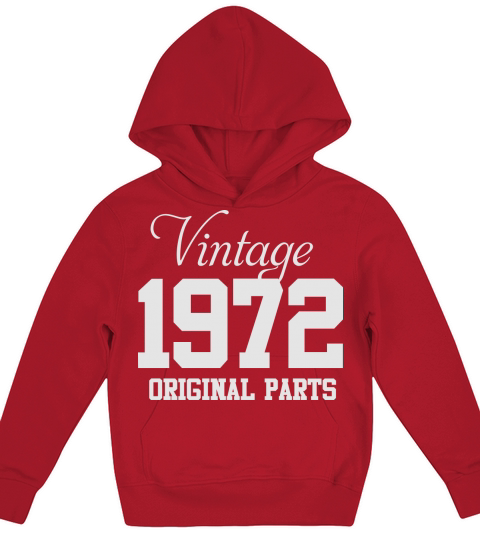 Vintage 1972 Kids Hoodie