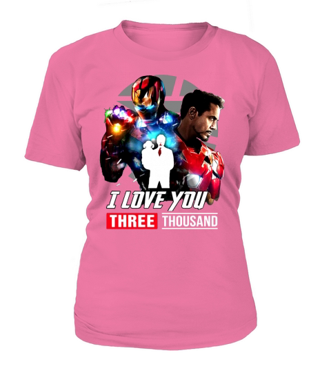 Ironman And Daughter I Love You Three ThouSand T-Shirt Woman
