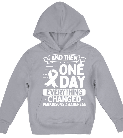 Parkinsons Awareness Warrior Survivor Ribbon Kids Hoodie