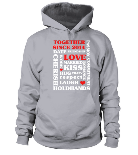 2014 Together Since 6 th Anniversary Gift Women's Hoodie
