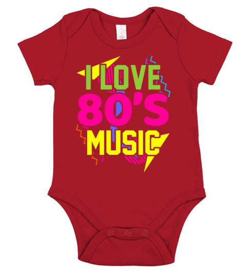 80s 1980s Style Quote Gift Short Sleeve Baby One-Piece