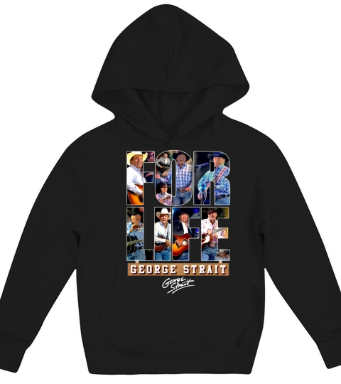 FOR LIFE GEORGE STRAIT Kids Hoodie