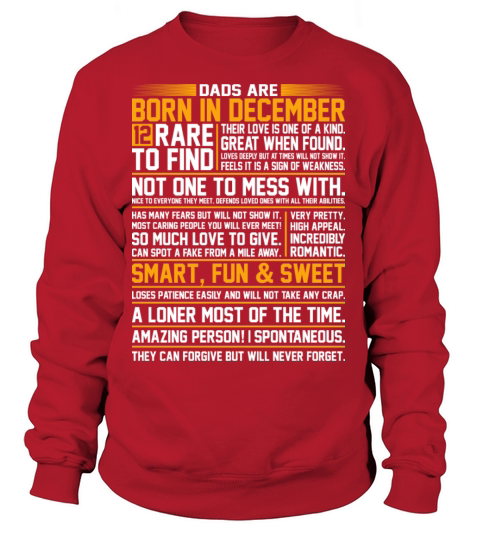 Dads Are Born In December Women's Sweatshirt