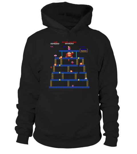 Donkey Kong Rivet Level T-Shirt Hoodie Unisex
