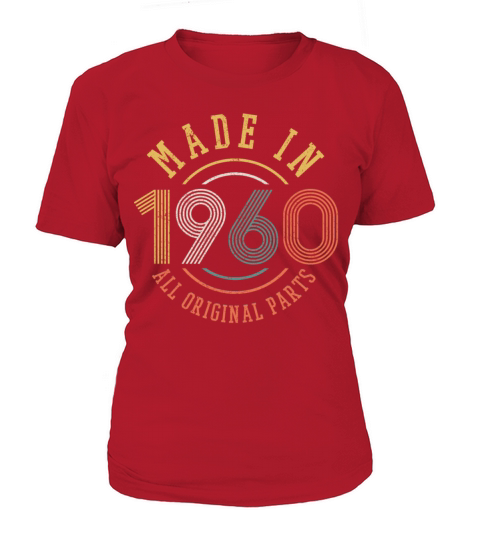 60th Birthday Vintage Made In 1960 Funny Gift Women's T-Shirt