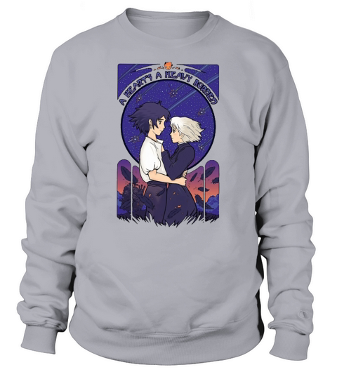 Howl And Sophie a heart&#8217;s a heavy burden Sweatshirt Unisex