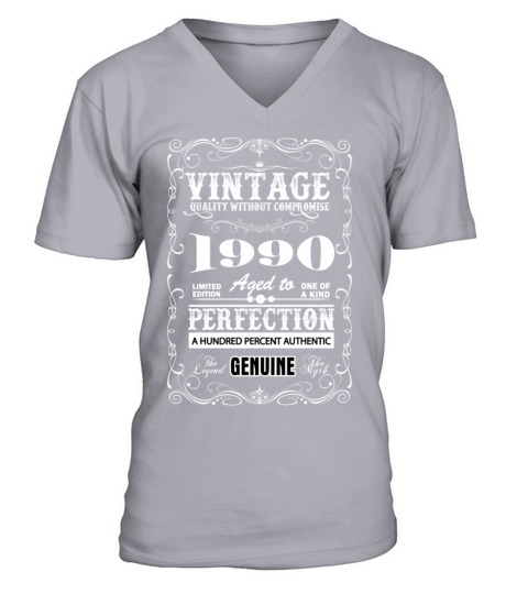 Premium Vintage 1990 Aged To Perfection Men's V-Neck T-shirt