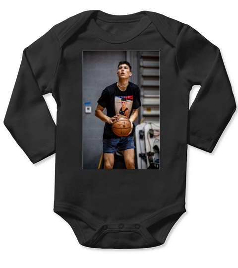 Tyler Herro Snarl Playing Basketball Long Sleeve Baby One-Piece