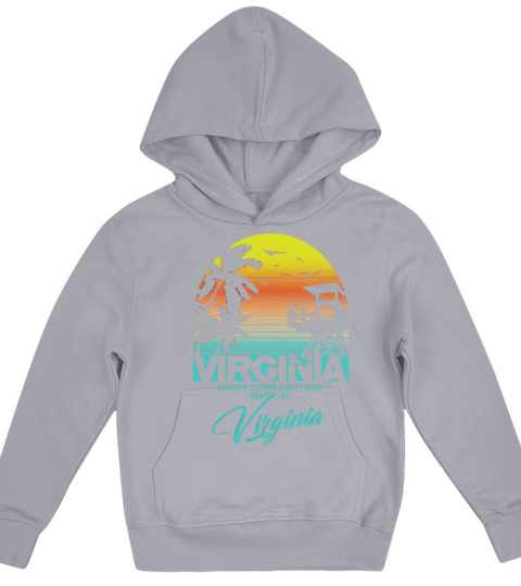 Vintage style Virginia beach shirt Kids Hoodie