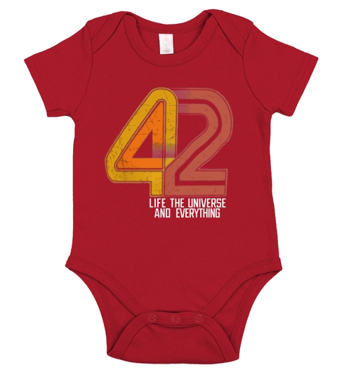42 Life In Universe And Everything Short Sleeve Baby One-Piece