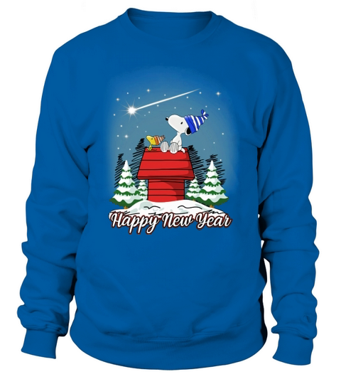 Happy New Year Snoopy Men's Sweatshirt