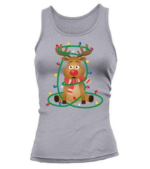 Rudolph with Christmas Lights Women's Tank Top