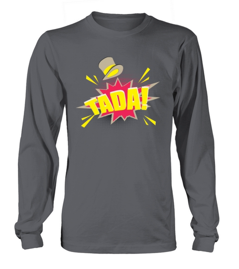 Cool Tada Magic Trick Comic Style Magicians gift Men's Long Sleeve