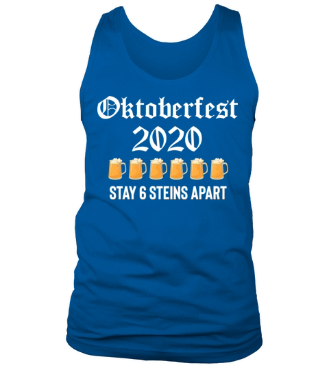 Oktoberfest 2020 6 Stein Apart Beer October Men's Tank Top