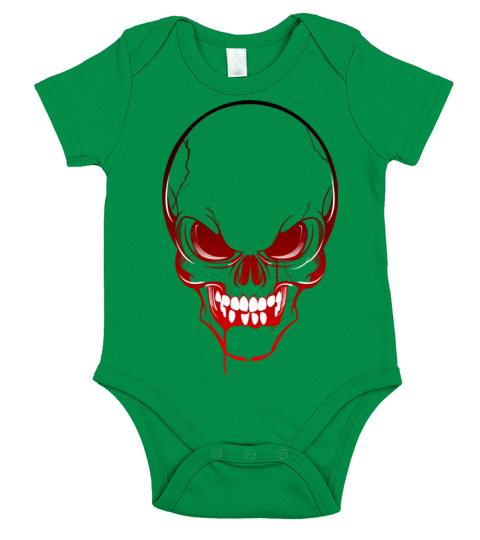 Horror Skull Short Sleeve Baby One-Piece